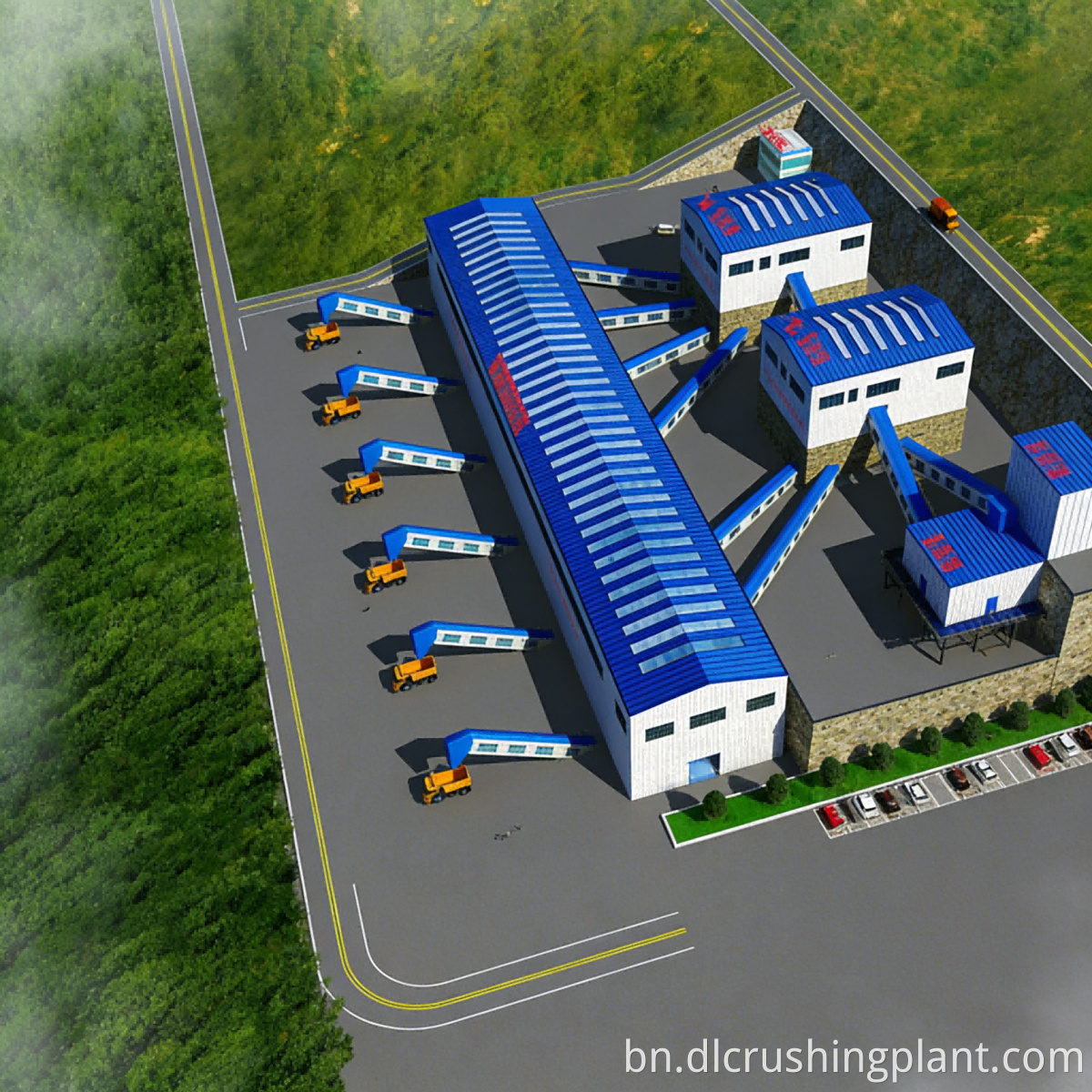 Building Foundation Stone Line